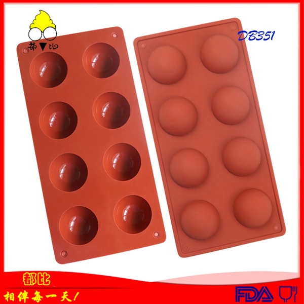 Khuôn silicon 8 bán nguyệt