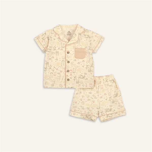 BB1302 - 12M/5Y Bộ ngắn tay cài giữa Pyjamas Bambus Bubaby