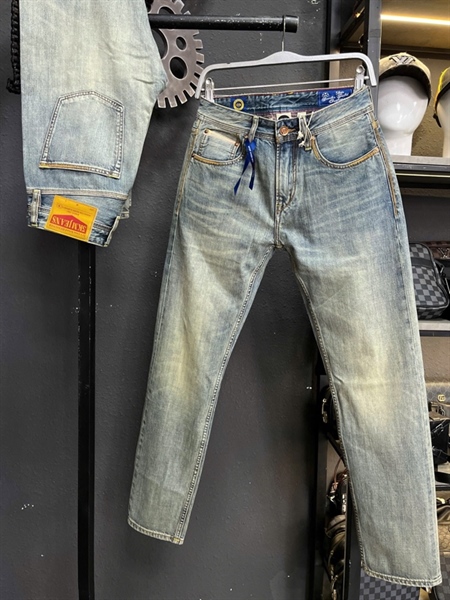 Jean Dài-QC VIP BienZIN - KM8003 xanh bac đánh bọ vàng