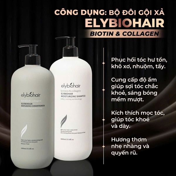 Lẻ gội Elybiohair xám 1000ml
