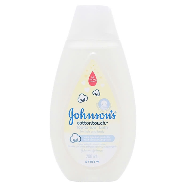 Sữa tắm gội Johnson's cottontouch 0M+