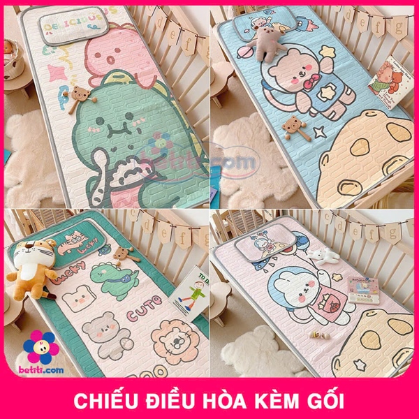 Set chiếu điều hòa kèm gối hơi HT