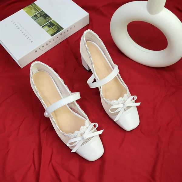 Giày Lolita Ren Nơ