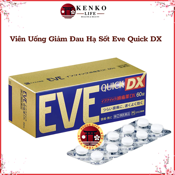 Viên Uống Giảm Đau Hạ Sốt Eve Quick DX
