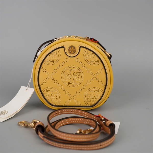 Túi Tory Burch tròn vàng sz14+