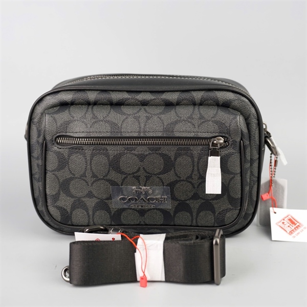 Túi Coach đeo chéo đen sz24 +