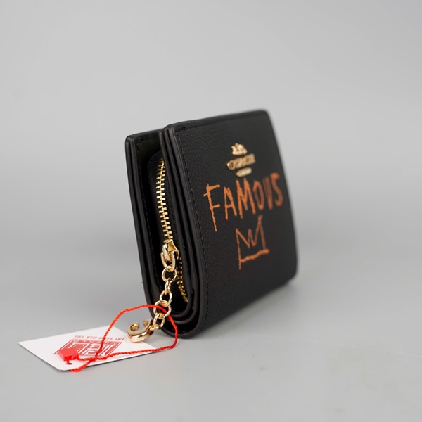 Ví Coach đen in chữ +