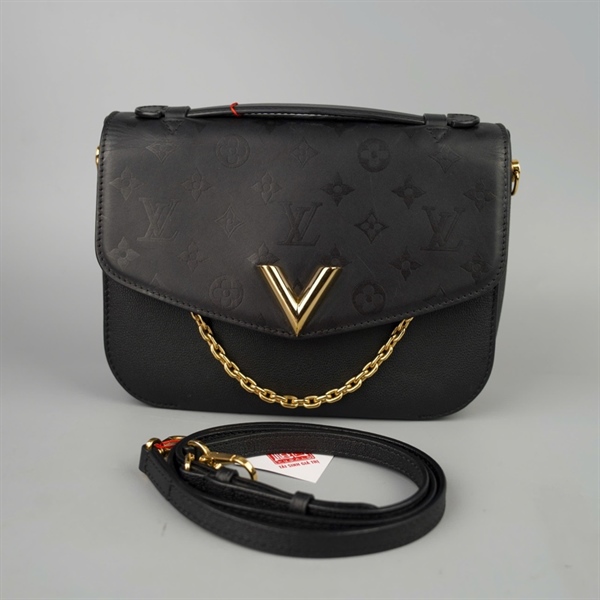 Túi LV Handle hoa đen (FO5108) sz23 (BMC)+