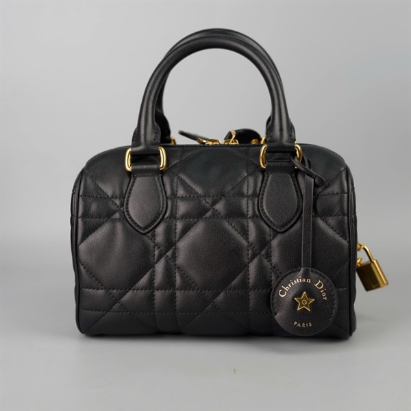 Túi Dior Speedy màu đen kèm ổ + 2 chìa (10-MA-0254) sz20 (HC)+