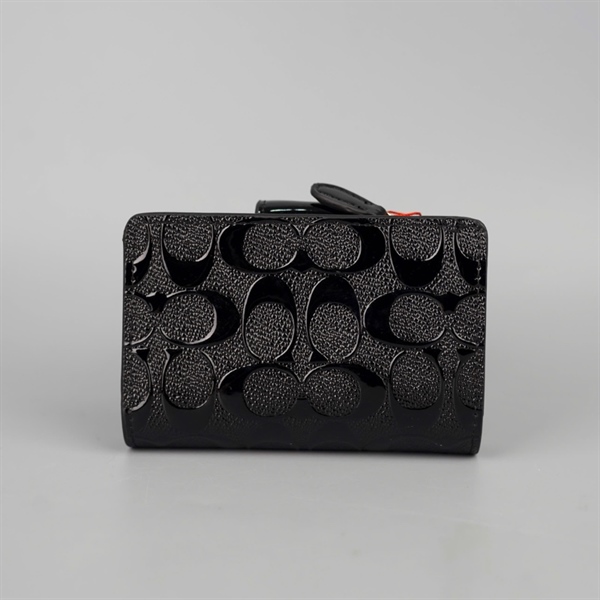 Ví Coach đen dập nổi +