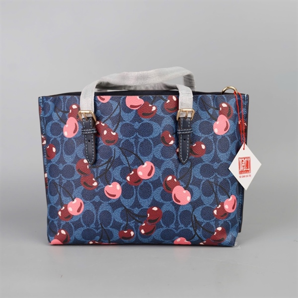Túi Coach cherry xanh đậm sz24 +