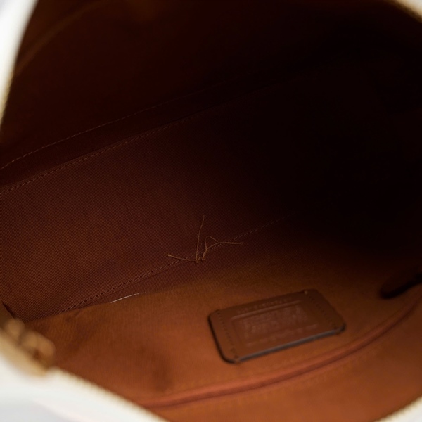 Túi Coach thuyền trắng 2 strap sz28 +