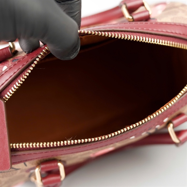 Túi Coach speedy nâu cherry sz24 +