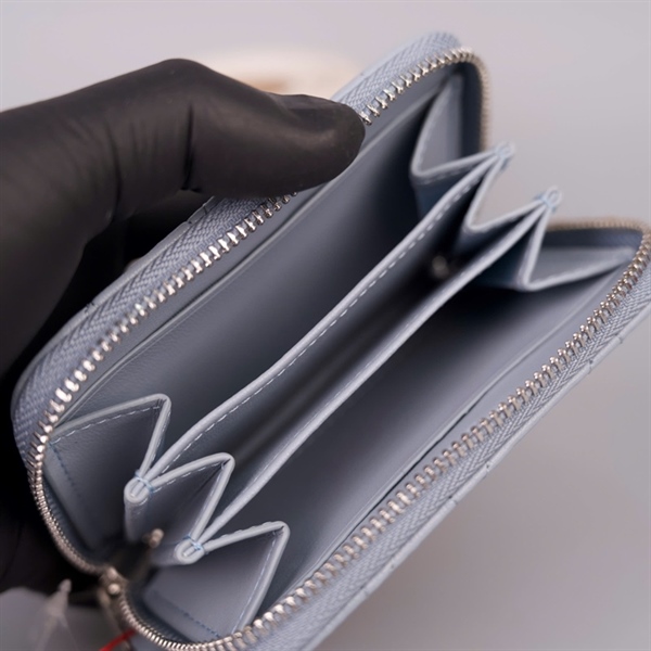 Ví Coach xanh có khóa zip +