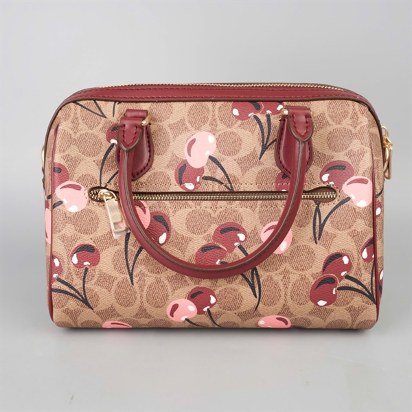 Túi Coach speedy nâu cherry sz24 +