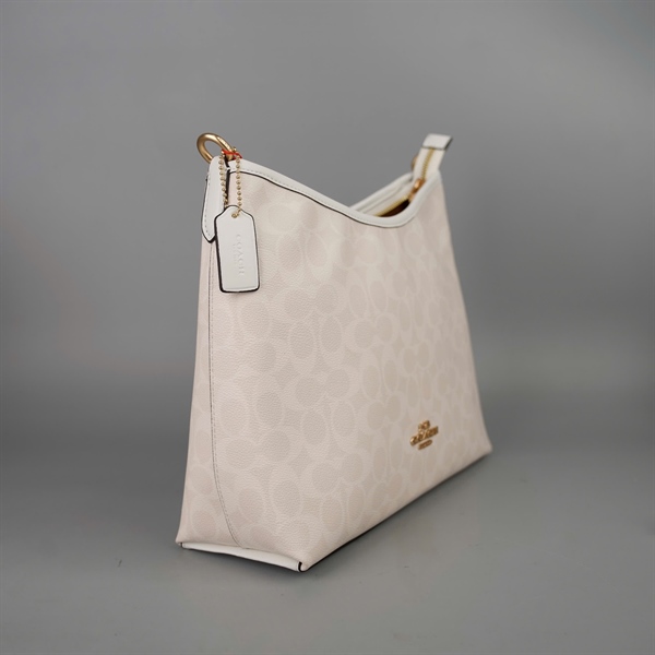 Túi Coach thuyền trắng 2 strap sz28 +