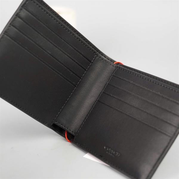 Ví Coach đen logo trắng +