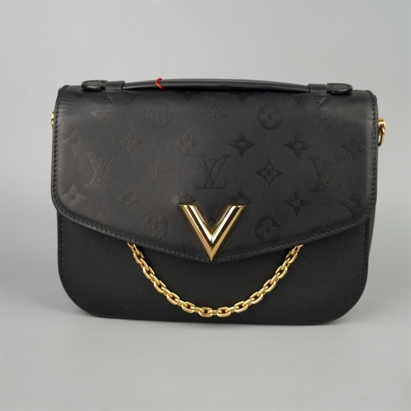 Túi LV Handle hoa đen (FO5108) sz23 (BMC)+