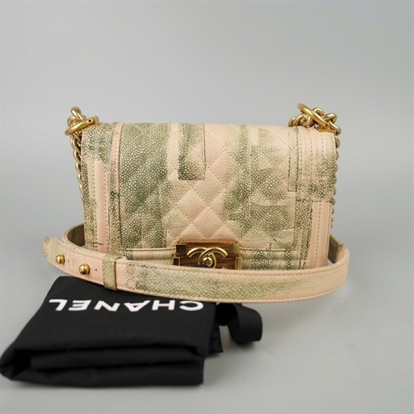 Túi Chanel Boy nude ombre (23601576) sz20 (BMC) KG+