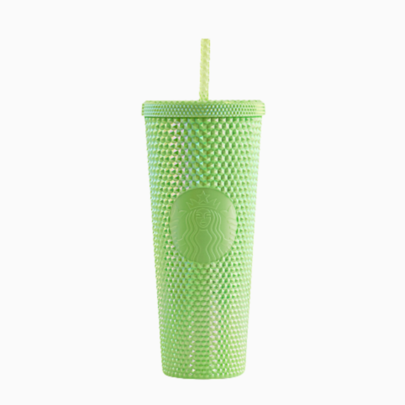 Studded_Chartreuse Bling Holiday Cold Cup 2023