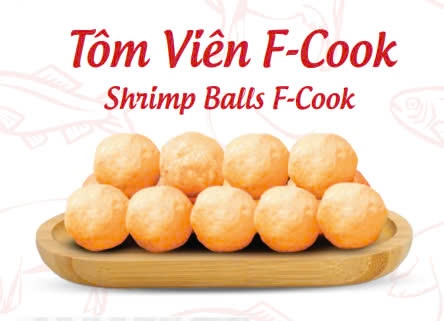 Tôm viên Fcook_200g (160 Viên) (đông)