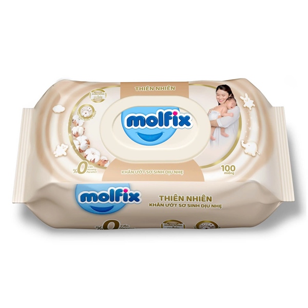 Khăn ướt Molfix sơ sinh dịu nhẹ