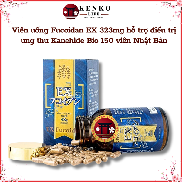 Viên uống hỗ trợ điều trị ung thư Kanehide Bio Fucoidan EX 323mg 150 viên