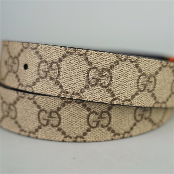 Thắt lưng GG xám in chữ dài 35cm bản 3cm KG+