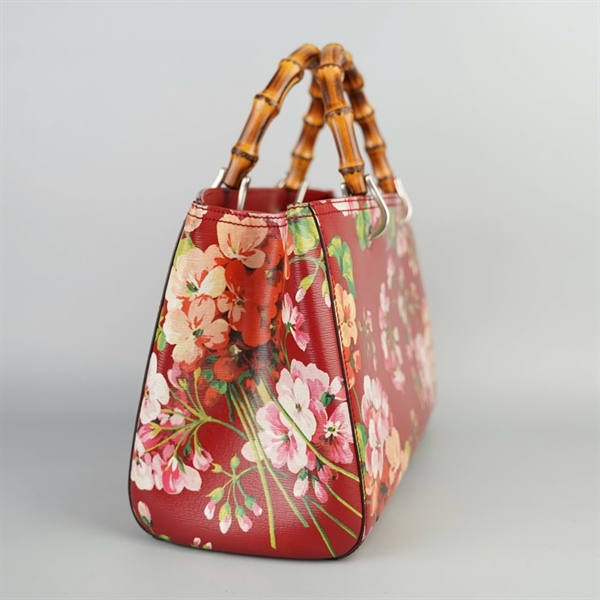 Túi GG Bamboo đỏ họa tiết sz34 (BMC) +