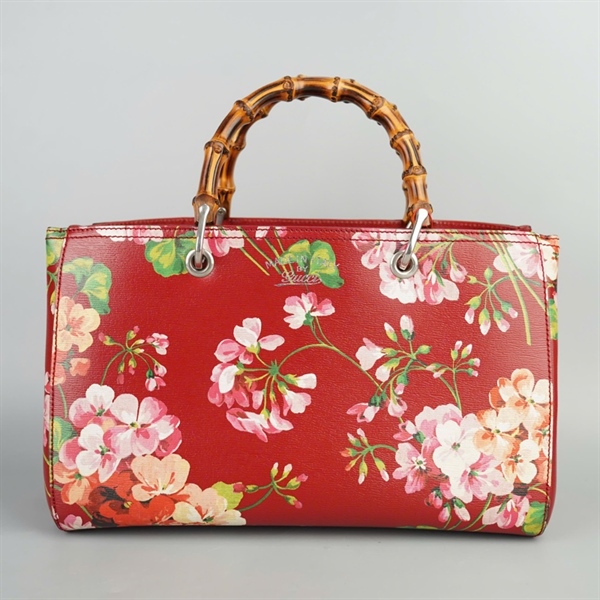 Túi GG Bamboo đỏ họa tiết sz34 (BMC) +