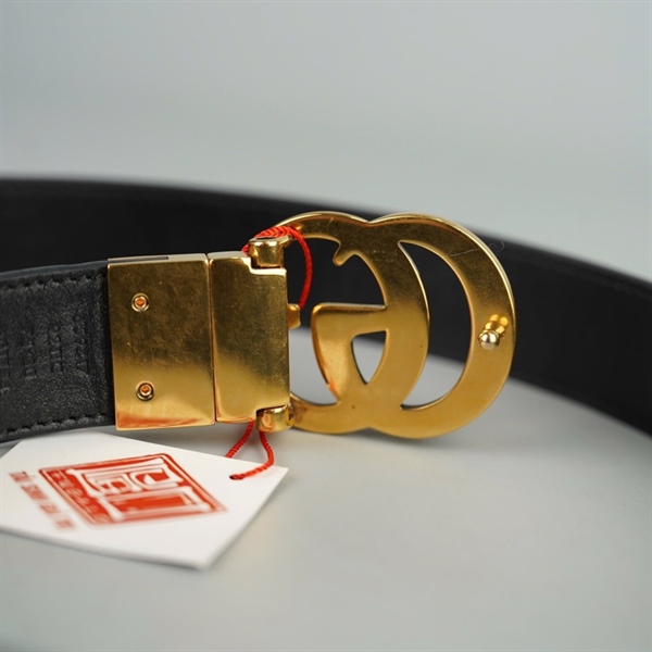 Thắt lưng GG xám in chữ dài 35cm bản 3cm KG+