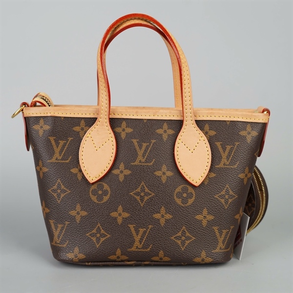 Túi LV Handle hoa nâu kèm ví sz17 KG+