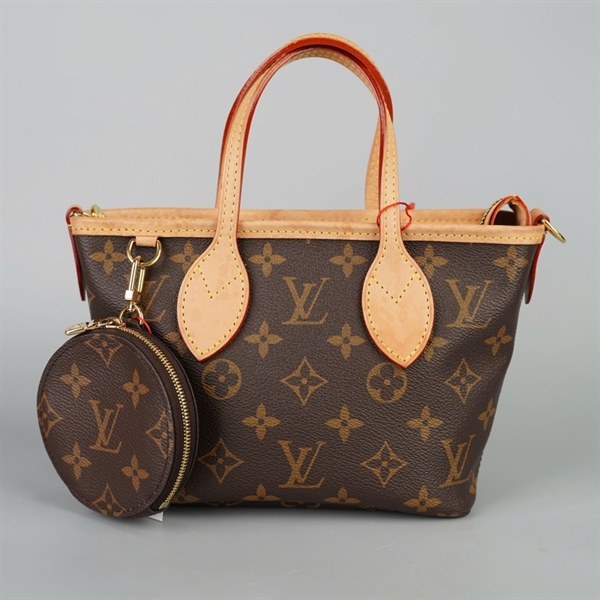 Túi LV Handle hoa nâu kèm ví sz17 KG+