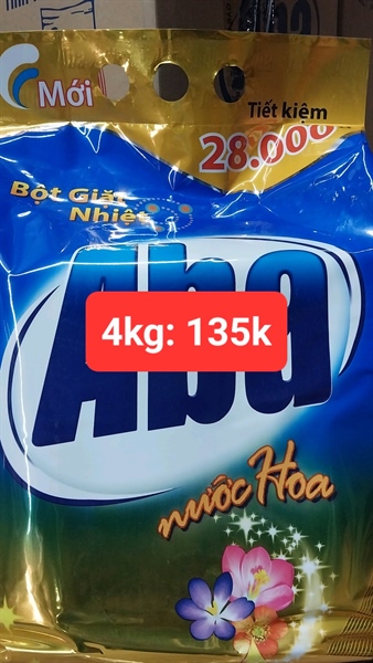 Bột giặt Aba Nước Hoa 4kg