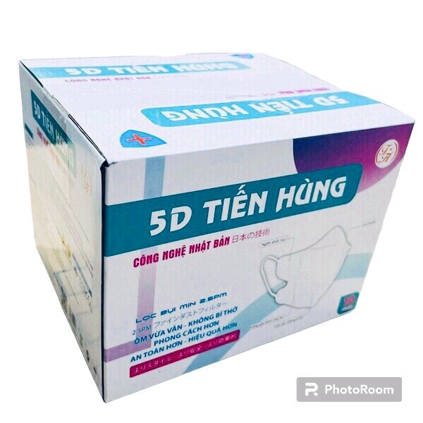 Khẩu Trang 4D bịch 10 cái Tiến Hùng KF94