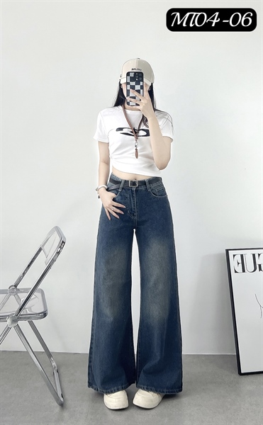 [MT0406] Quần Jeans Nữ Ống Rộng 32cm