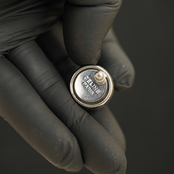 Bông tai Celine tròn bạc KG+