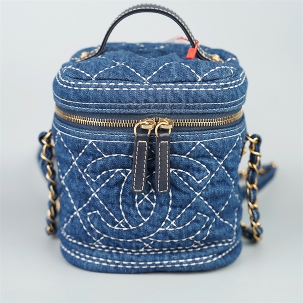 Túi Chanel Vanity xanh (28842696) sz16 +