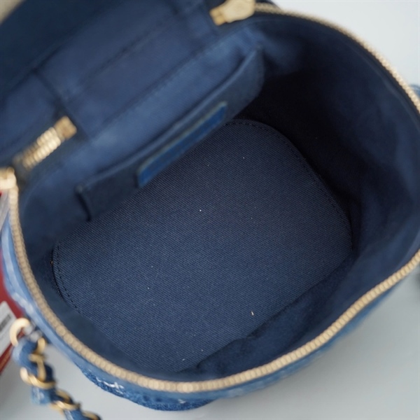 Túi Chanel Vanity xanh (28842696) sz16 +