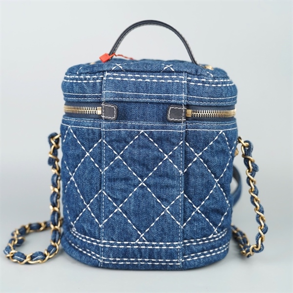 Túi Chanel Vanity xanh (28842696) sz16 +