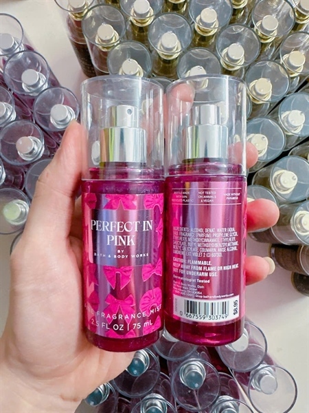 Body mist bath & body works perfect in pink 75ml