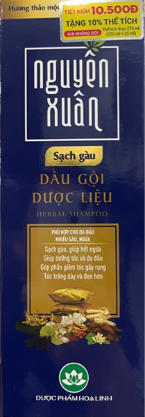 Dầu gội nguyên xuân sạch gàu 275ml (250ml +25ml) - Hoa Linh
