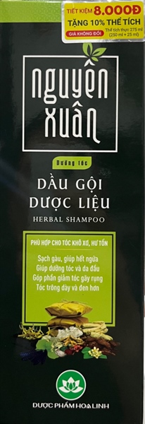 Dầu gội dưỡng tóc Nguyên Xuân 275ml (250ml + 25ml) (xanh) - Hoa Linh