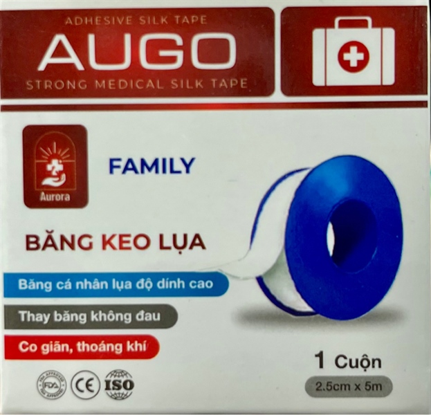 Băng keo lụa Augo Silk Tape 2,5cm x 5m