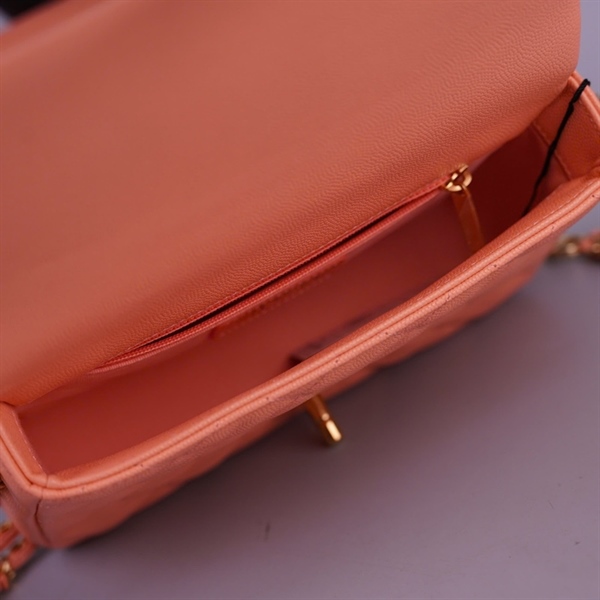 Túi Chanel hồng cam (G7ACJNJC) sz21 (BQ) KG+