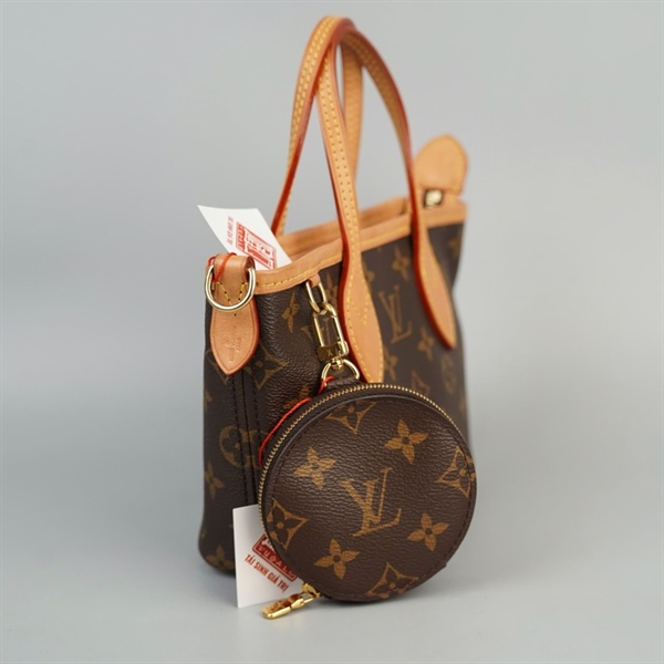 Túi LV Handle hoa nâu kèm ví sz16 (BQ) KG+