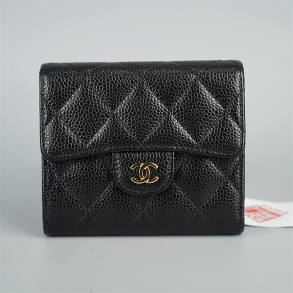 Ví Chanel đen gập 3 (T6CCU6C) +