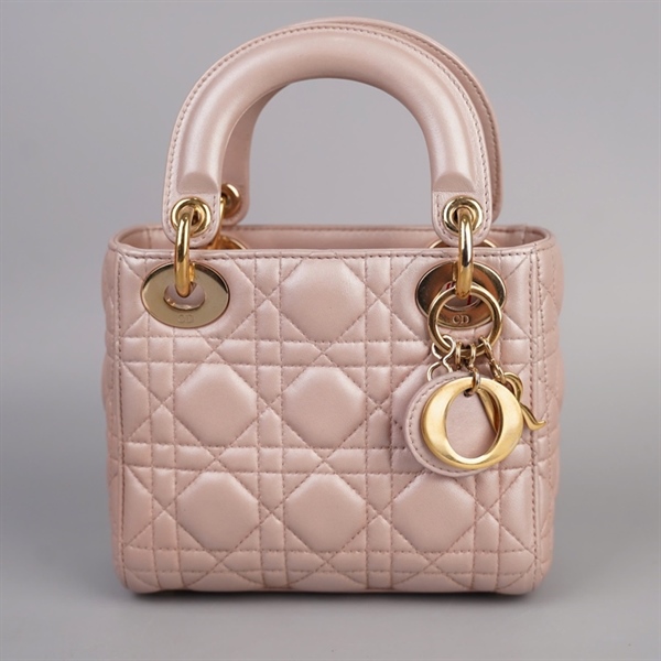 Túi Dior Lady nude (17-B0-0196) sz mini (BQ) KG+