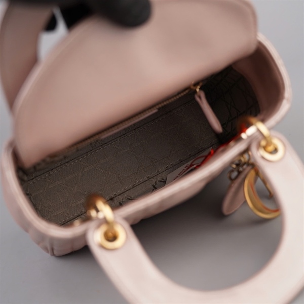 Túi Dior Lady nude (17-B0-0196) sz mini (BQ) KG+