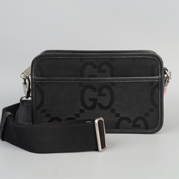 Túi GG đeo chéo đen sz 22 (BQ) KG+